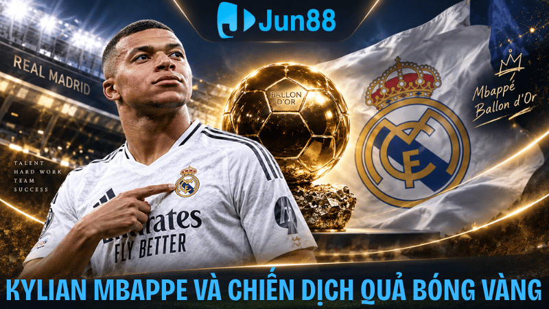 Kylian Mbappe và chiến dịch Quả Bóng Vàng của Real Madrid